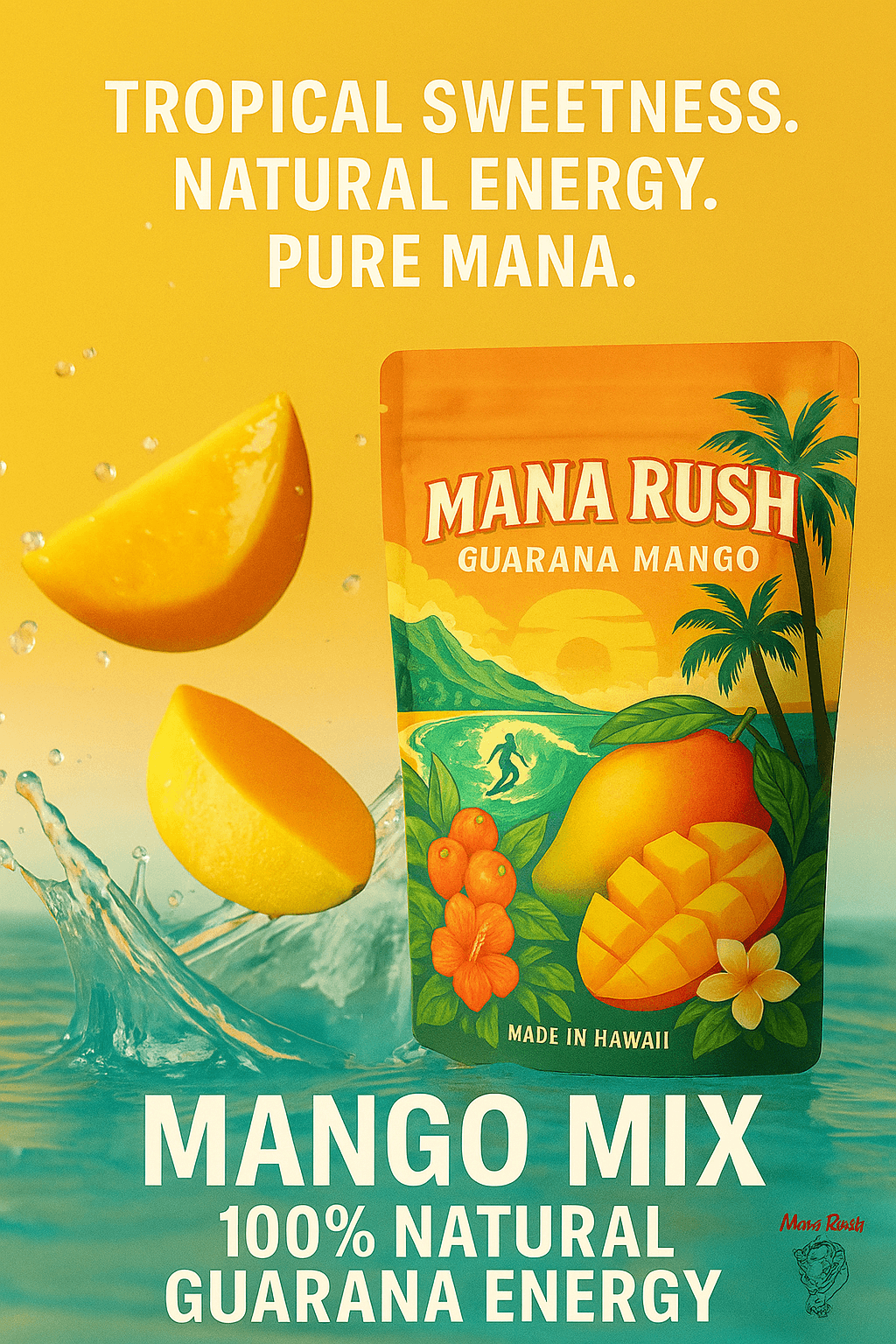 Mana Rush Guarana – Natural Energy Powder Drinks in 8 Flavors
