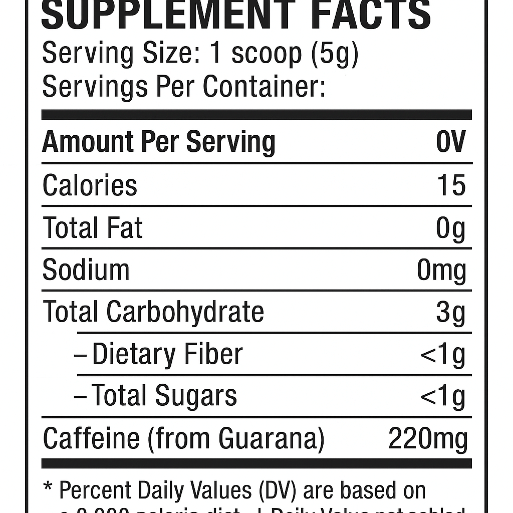 Mana Rush Guarana - Hawaiian Superfruit Energy BlendClean, sugar-free guarana energy. 200 mg caff...