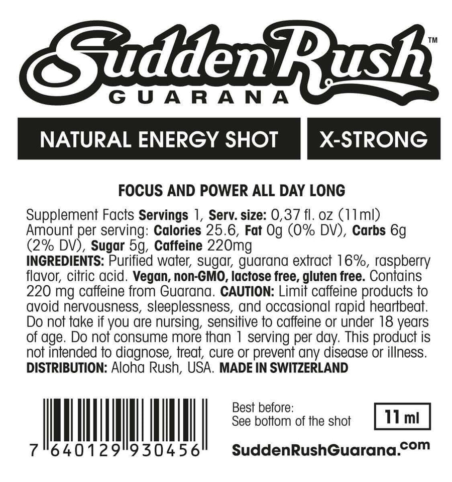 Best natural source of caffeine for energy and concentration Mana Rush Guarana