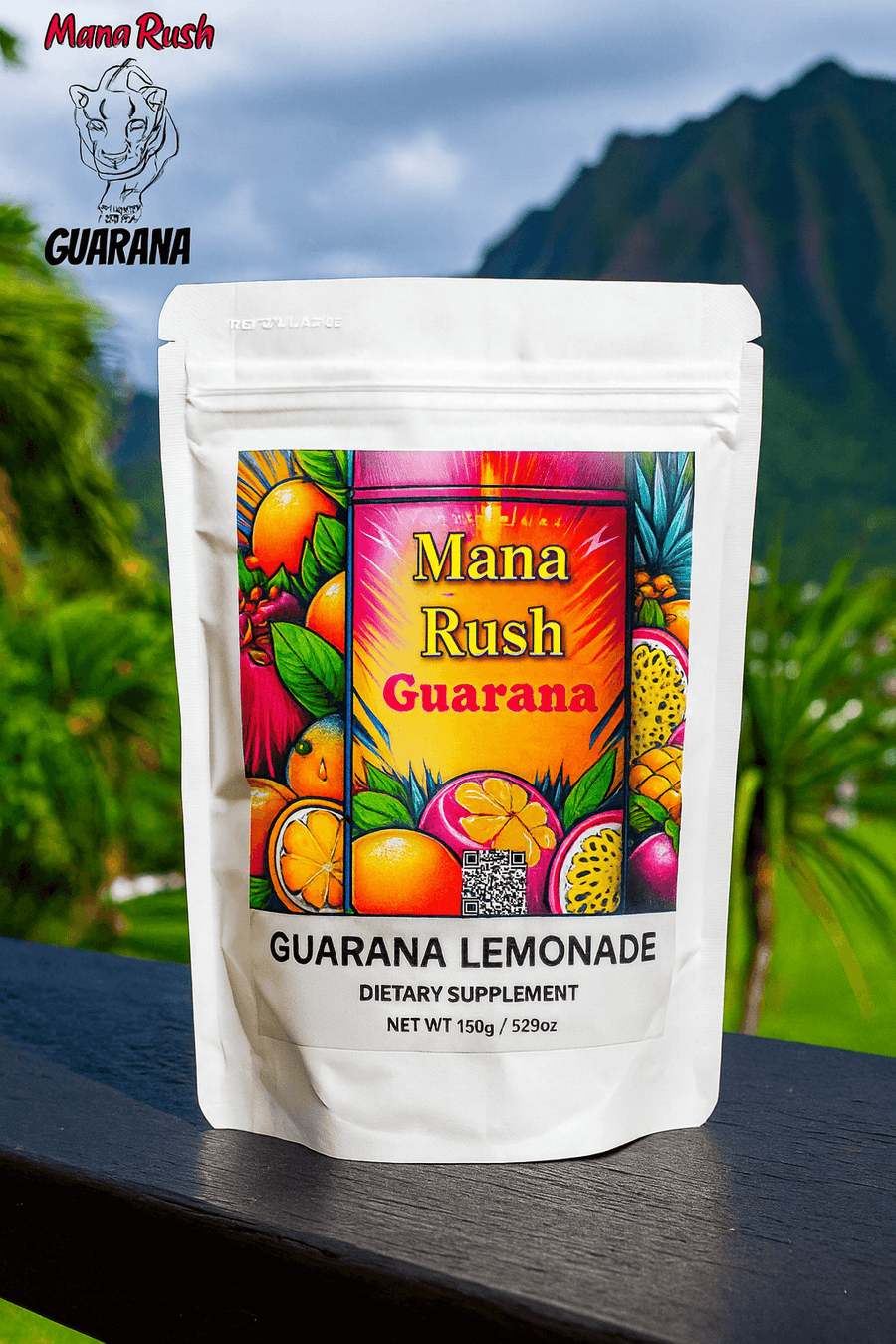 Mana Rush Guarana lemonade bag 8oz