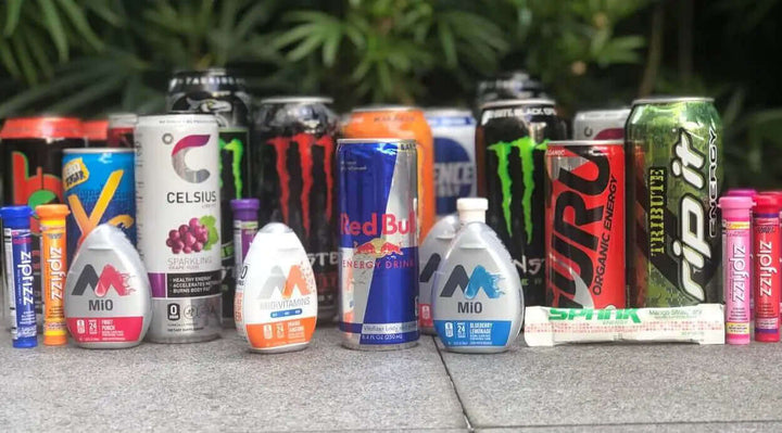 Compare suddenrush guarana to energy drinks Mana Rush Guarana