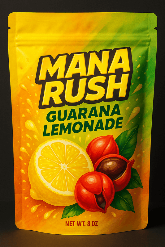 Mana Rush Guarana Lemon – Natural Energy Powder guarana energy powder
